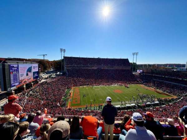 Memorial Stadium, Clemson, bloc: TDL, rangée: E, place: 29