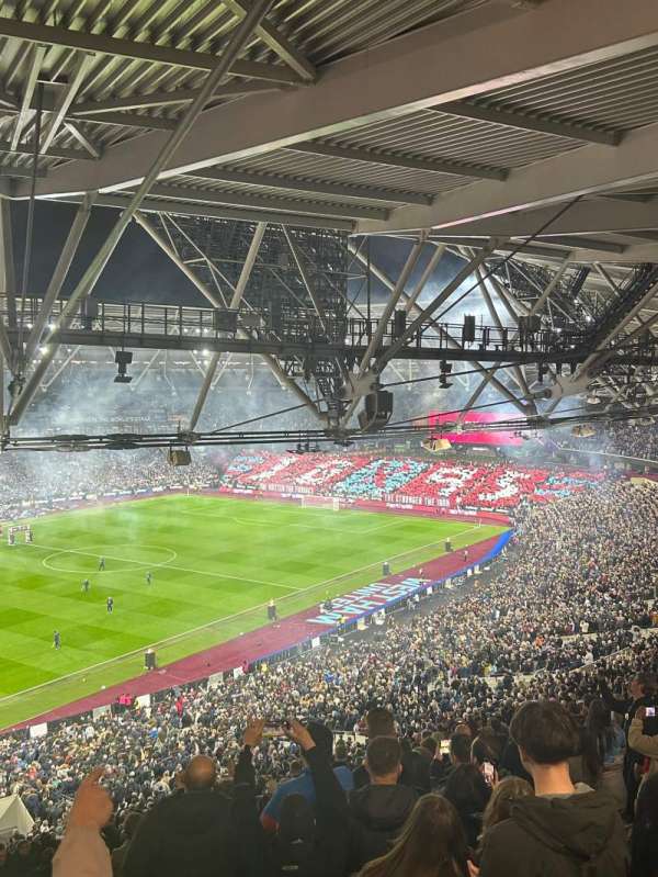 London Stadium, bloc: 230, rangée: 70, place: 626