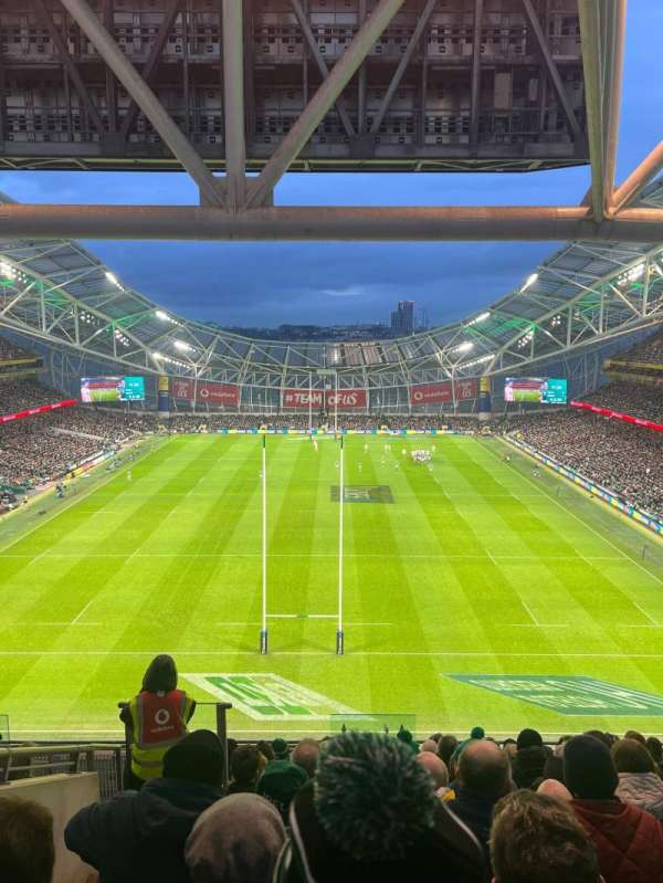 Aviva Stadium, bloc: 515, rangée: M, place: 11