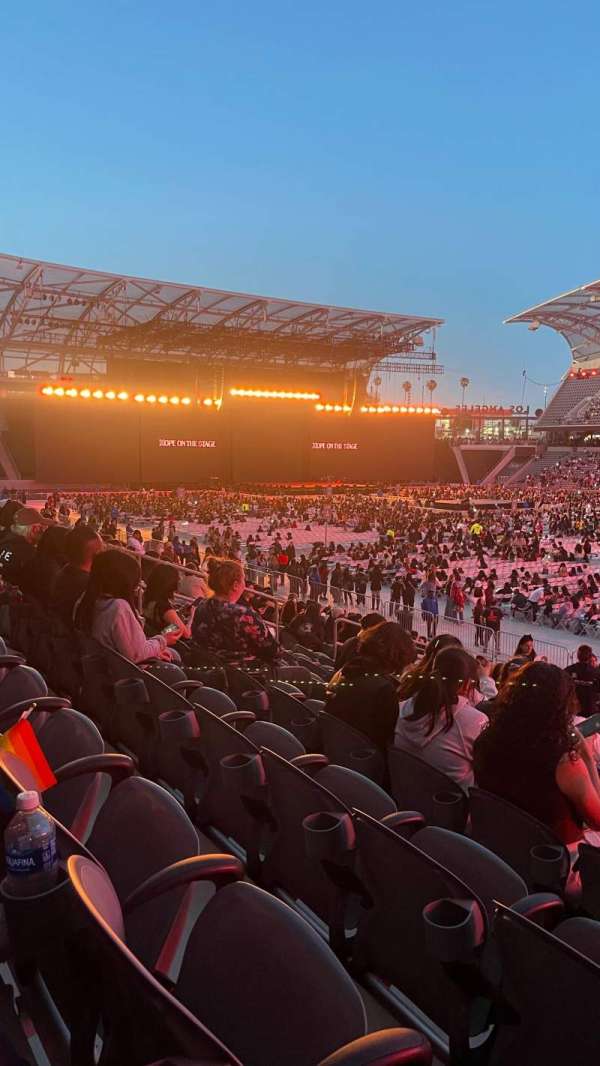 BMO Stadium, bloc: 128, rangée: P, place: 7