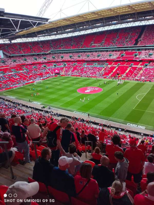 Wembley Stadium, bloc: 523, rangée: 12, place: 280