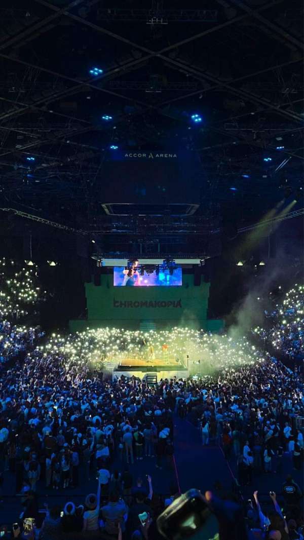 Accor Arena, bloc: Gradin U, rangée: 3, place: 31