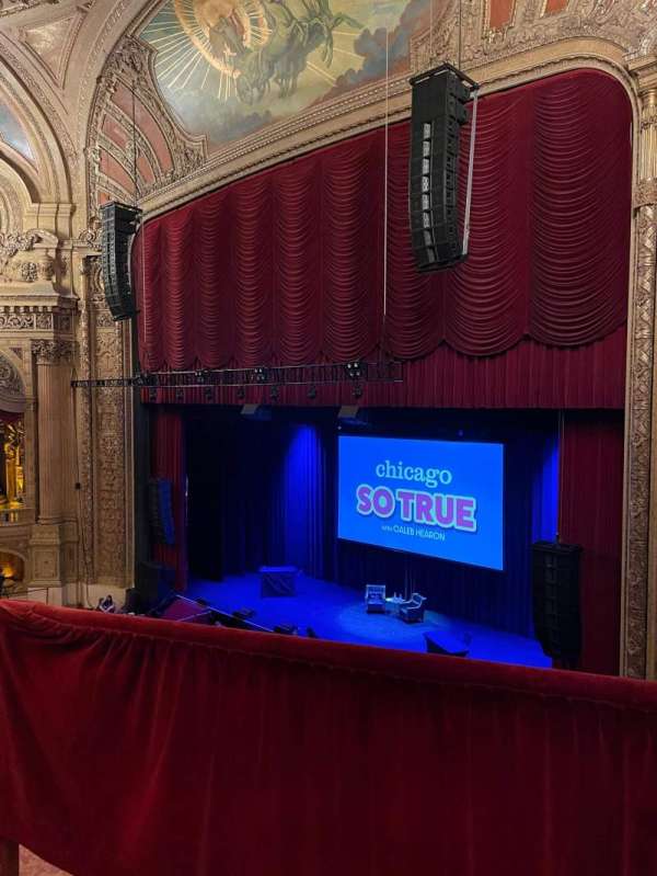 Chicago Theatre, bloc: Balcony1R, rangée: B, place: 106
