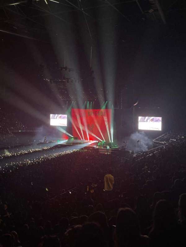 The O2, London, bloc: L110, rangée: A, place: 154