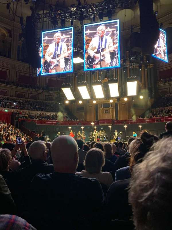 Royal Albert Hall, bloc: D, rangée: 22, place: 26