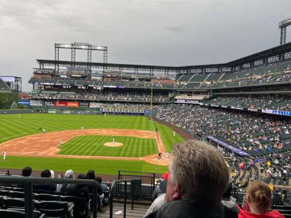 Coors Field, bloc: 235, rangée: 8, place: 17