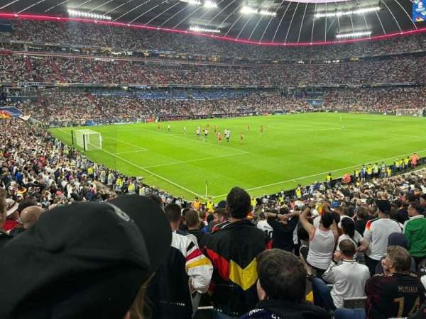 Allianz Arena, bloc: 117, rangée: 22, place: 11
