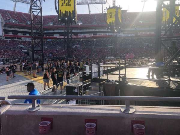 Raymond James Stadium, bloc: 134, rangée: B, place: 15