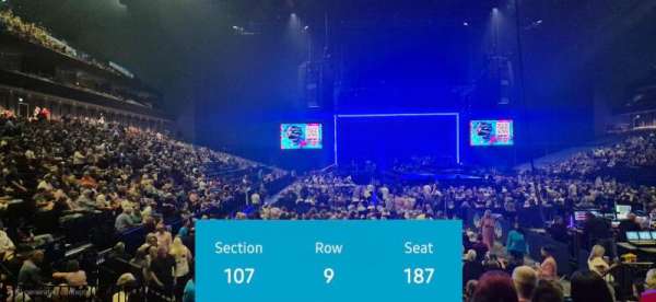 Co-op Live, bloc: 107, rangée: 9, place: 187