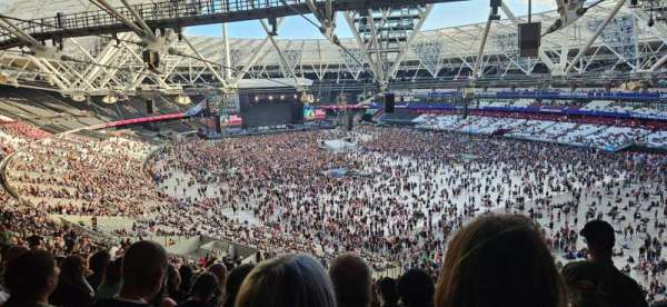 London Stadium, bloc: H, rangée: 65, place: 173