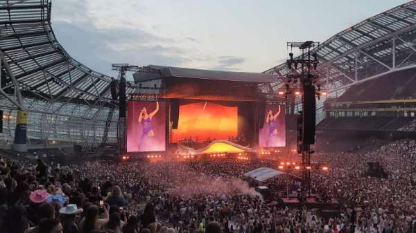 Aviva Stadium, bloc: 322, rangée: H, place: 19