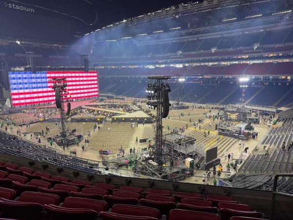 NRG Stadium, bloc: 304, rangée: L, place: 2