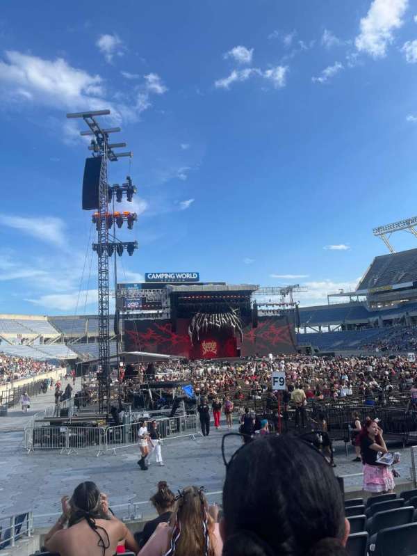 Camping World Stadium, bloc: 149, rangée: H, place: 11