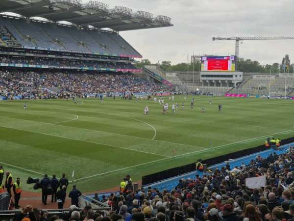 Croke Park, bloc: 313, rangée: JJ, place: 12
