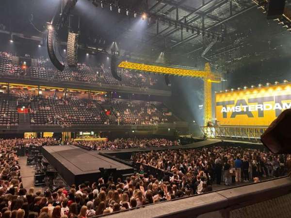 Ziggo Dome, bloc: 103, rangée: 1, place: 76