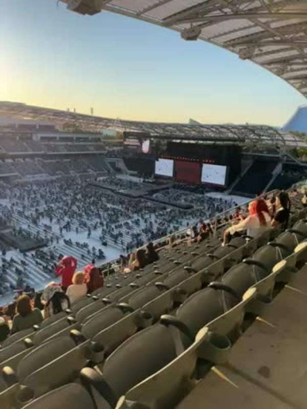 BMO Stadium, bloc: 216, rangée: Y, place: 15