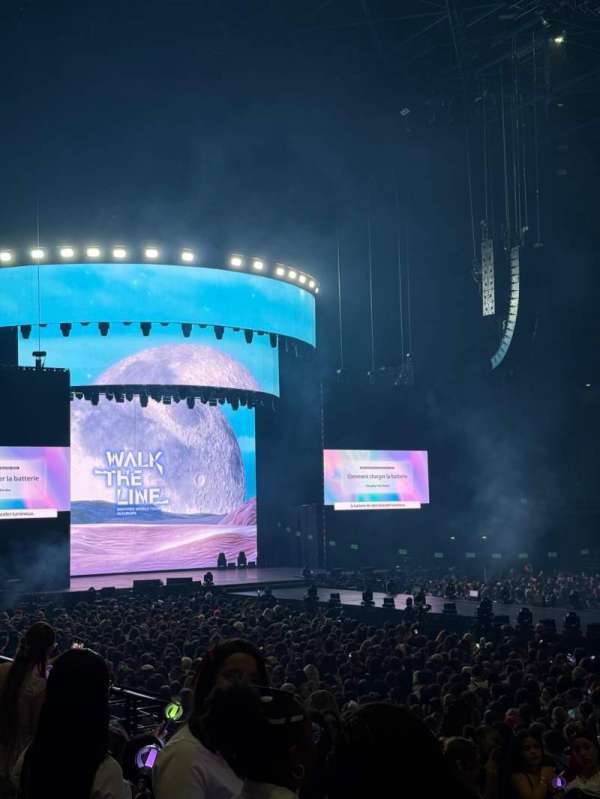 Accor Arena, bloc: Gradin P, rangée: 21, place: 18