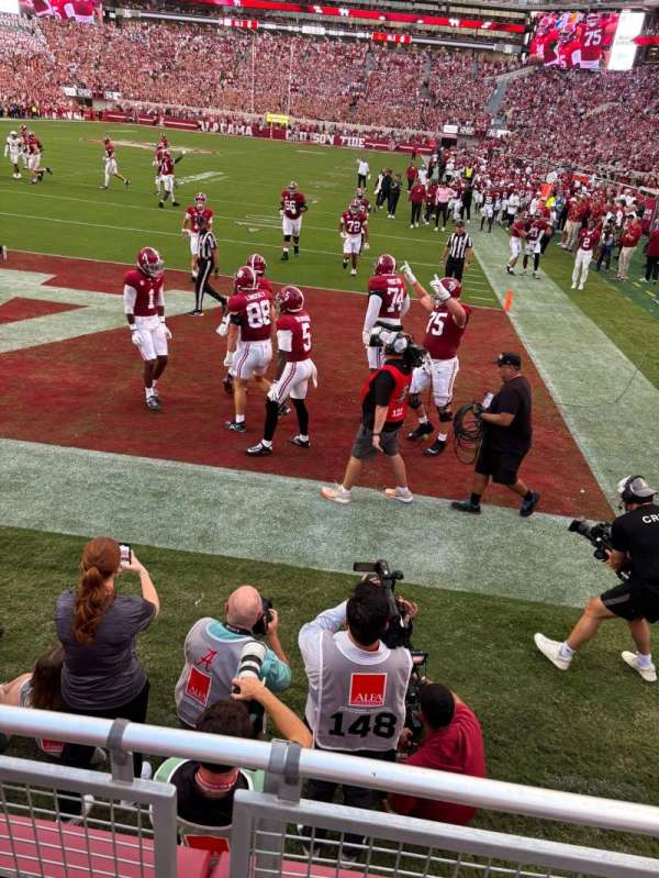 Bryant-Denny Stadium, bloc: NFS, rangée: B, place: 11