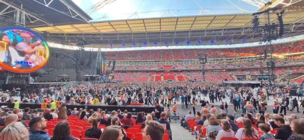 Wembley Stadium, bloc: 123, rangée: 14, place: 17