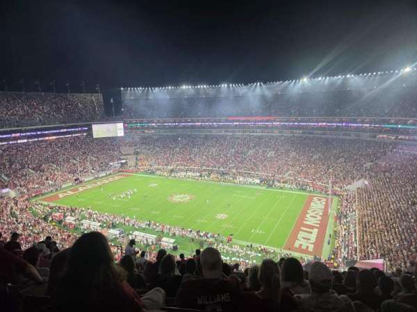 Bryant-Denny Stadium, bloc: U3-D, rangée: 17, place: 13