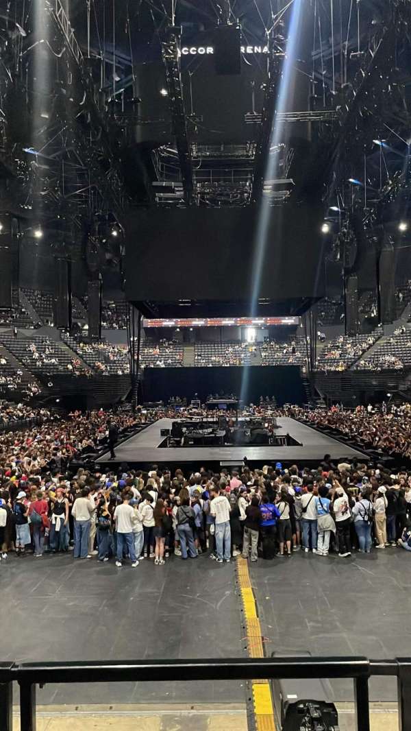 Accor Arena, bloc: Gradin A, rangée: 21, place: 1