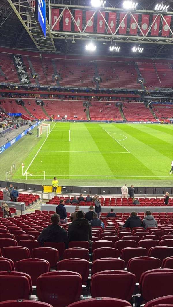 Johan Cruijff ArenA, bloc: 122, rangée: 20, place: 271