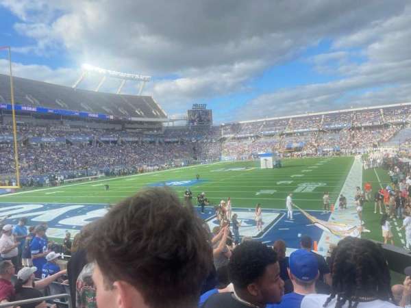 Camping World Stadium, bloc: 119, rangée: H, place: 30