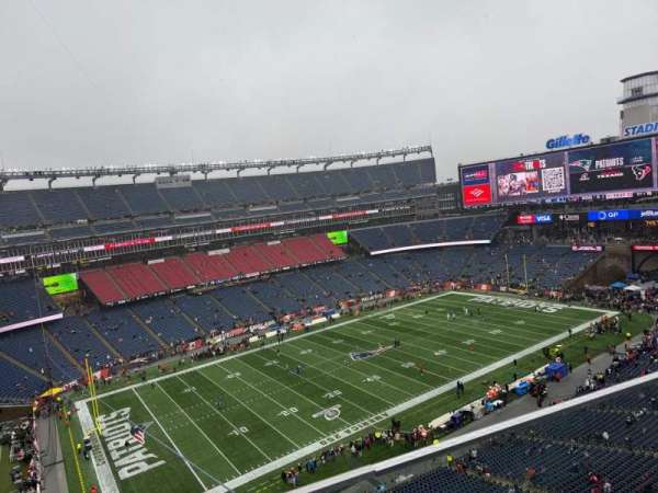Gillette Stadium, bloc: 314, rangée: 1, place: 13