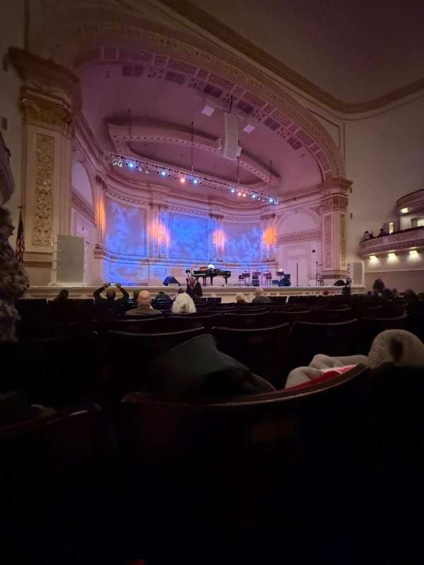 Carnegie Hall, bloc: Parquet L, rangée: K, place: 15