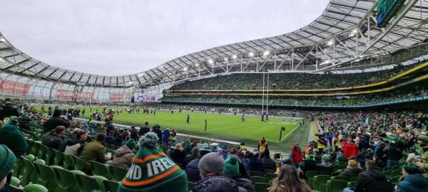 Aviva Stadium, bloc: 120, rangée: Q, place: 17
