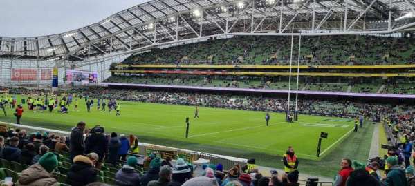 Aviva Stadium, bloc: 120, rangée: Q, place: 17
