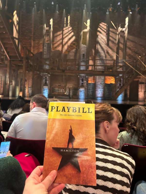 Richard Rodgers Theatre, bloc: Orchestra C, rangée: D, place: 107