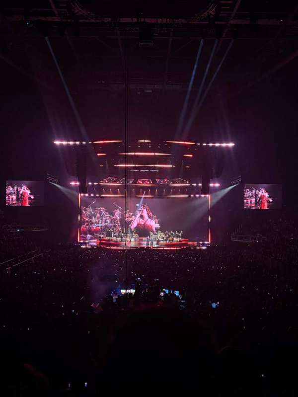 The O2, London, bloc: 107, rangée: V, place: 205