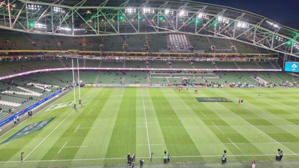 Aviva Stadium, bloc: 507, rangée: C, place: 1