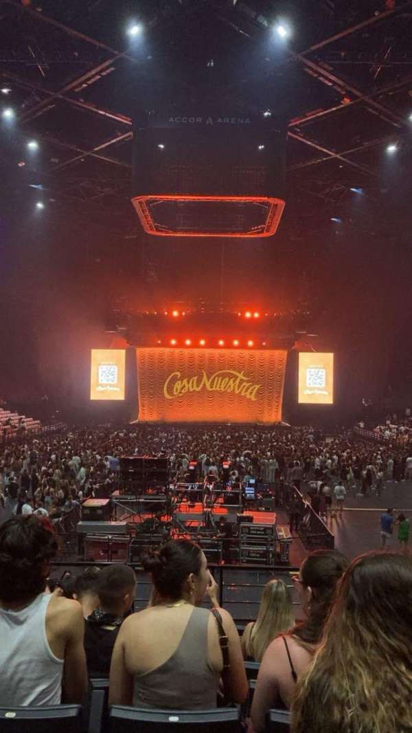 Accor Arena, bloc: Gradin A, rangée: 16, place: 01