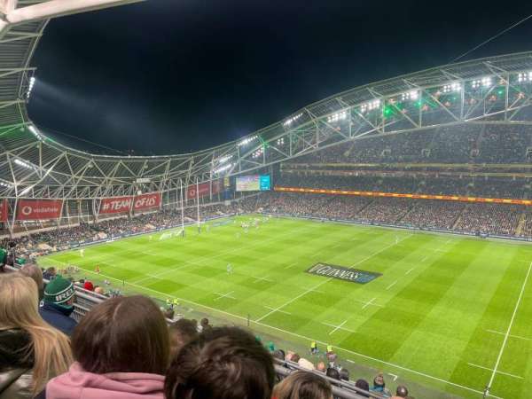 Aviva Stadium, bloc: 523, rangée: K, place: 25