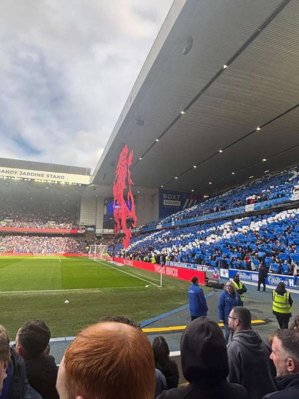 Ibrox Stadium, bloc: SE2, rangée: F, place: 55