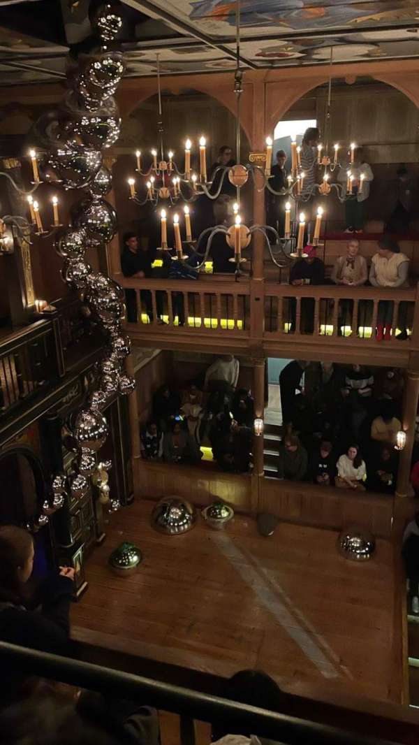 Sam Wanamaker Playhouse at Shakespeare's Globe, bloc: Upper Gallery, rangée: C, place: 3