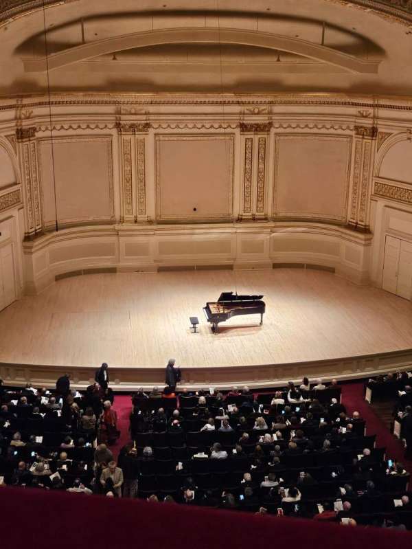 Carnegie Hall, bloc: Dress Circle C, rangée: AA, place: 1