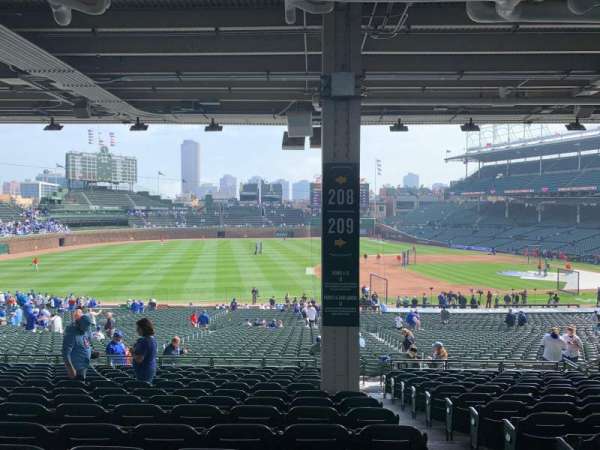Wrigley Field, bloc: 208, rangée: 14, place: 21