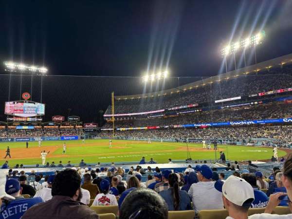 Dodger Stadium, bloc: 19FD, rangée: L, place: 5