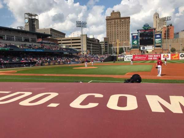 Fifth Third Field, bloc: 115, rangée: F, place: 3