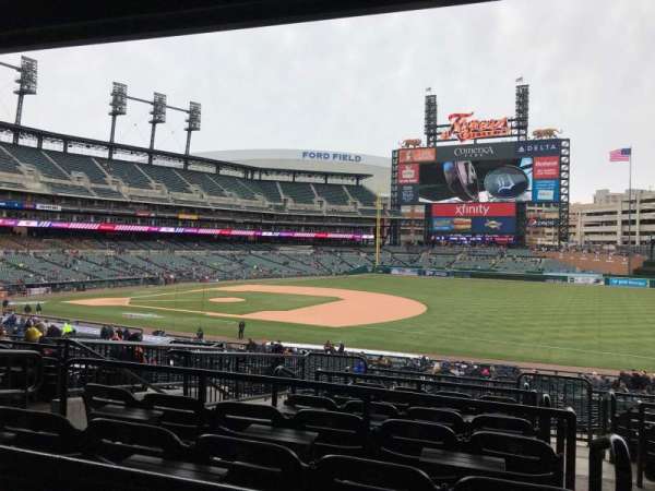 Comerica Park, bloc: 117c, rangée: G, place: 1