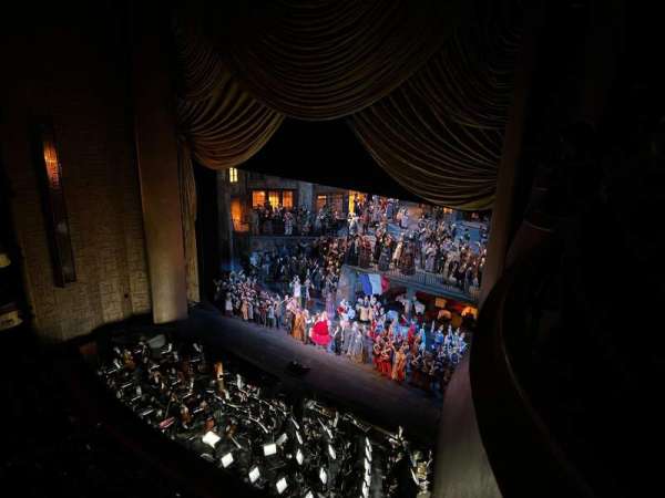Metropolitan Opera House - Lincoln Center, bloc: Balcony Box 10, place: 3