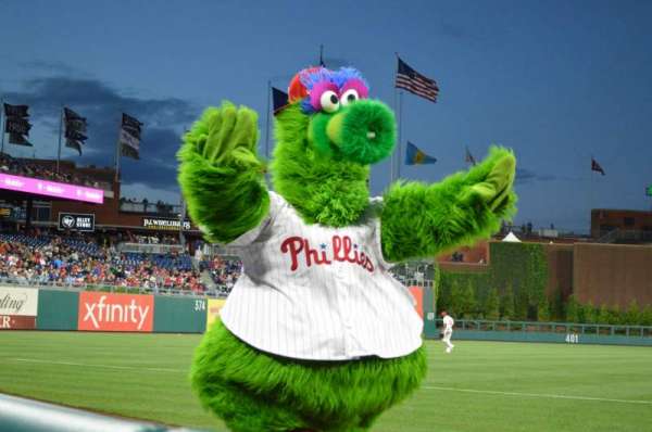 Citizens Bank Park, bloc: 134, rangée: 1, place: 1