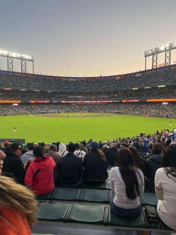 Oracle Park, bloc: 142, rangée: 25, place: 14