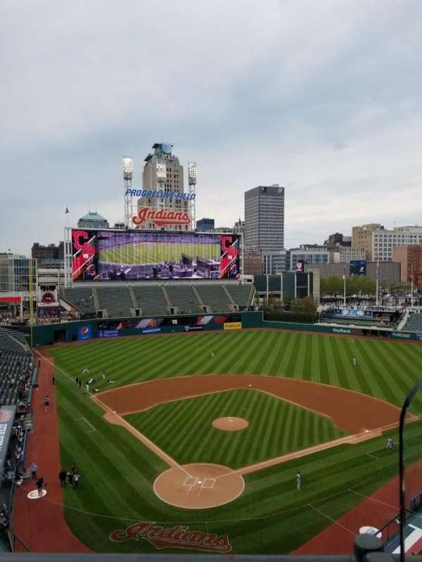 Progressive Field, bloc: 453, rangée: A, place: 3