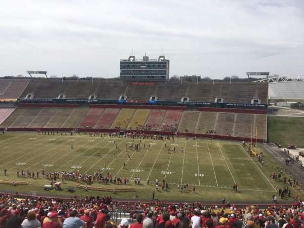 Jack Trice Stadium, bloc: Y, rangée: 28, place: 4