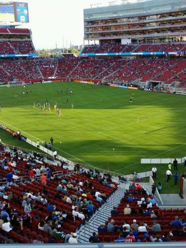 Levi's Stadium, bloc: 208, rangée: 3, place: 2