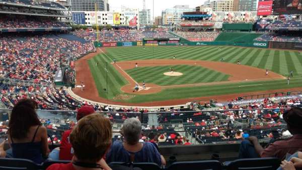 Nationals Park, bloc: 216, rangée: D, place: 9
